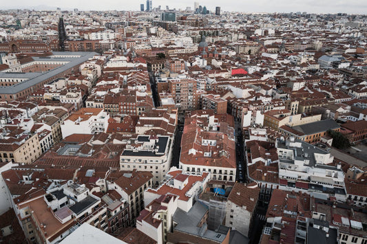 yfirlitsmynd af Madrid þar sem Nám og Kúltúr er með tungumálanámskeið