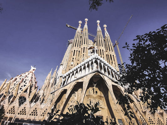 Sagrada di famiglia Barcelona rétt hjá þar sem Nám og Kúltúr er með tungumálanámskeið